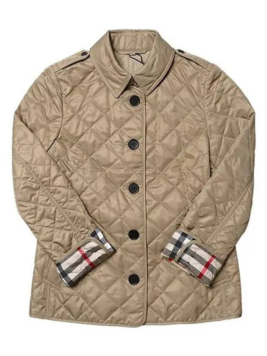 Frankby Quilted Jacket Beige - BURBERRY - BALAAN 2