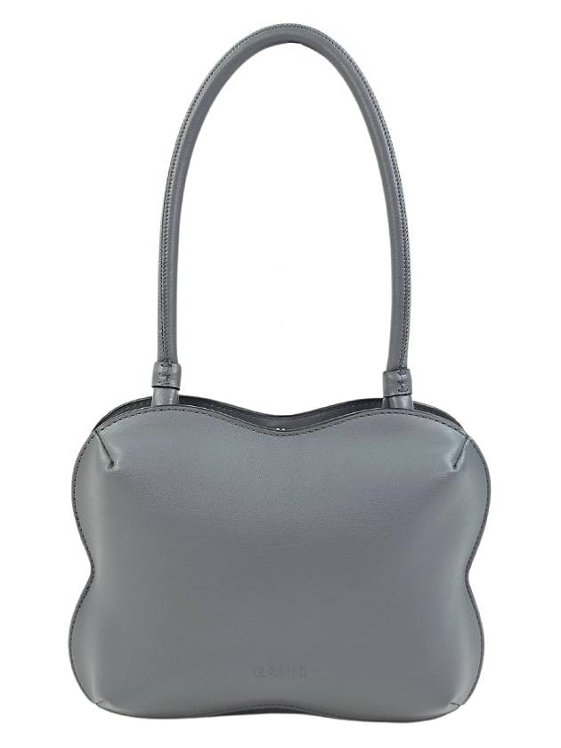 Butterfly Top Handle Shoulder Bag Grey - GANNI - BALAAN 3