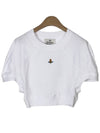 Women's Logo Short Sleeve T-Shirt White - VIVIENNE WESTWOOD - BALAAN 2