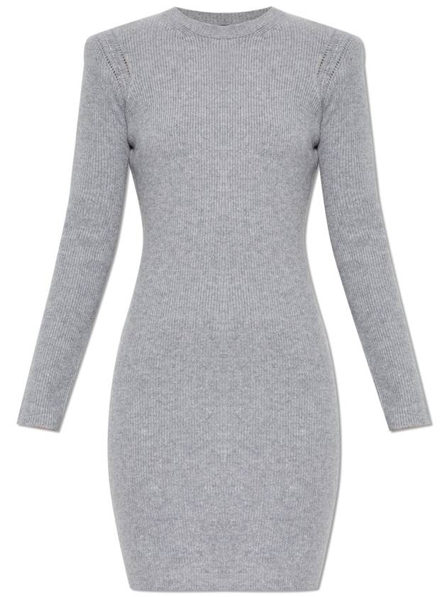 Tom Ford Cashmere Dress With Long Sleeves, Women's, Grey - TOM FORD - BALAAN 1