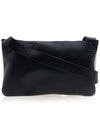 Ombra Color Block Zippered Leather Shoulder Bag Black White - JIL SANDER - BALAAN 4