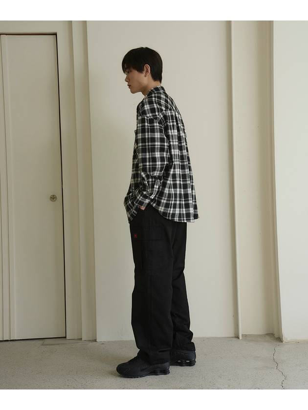 Overfit tartan check shirt Black - THE GREEN LAB - BALAAN 7