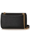 Saffiano Leather Chain Shoulder Bag Black - PRADA - BALAAN 4