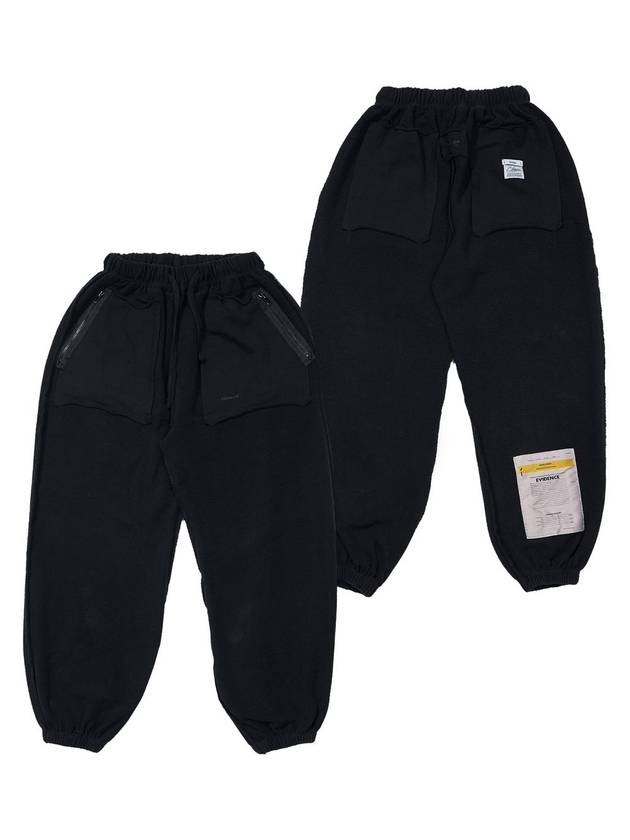 Inside Out Bio Washed Wide Jogger Pants Black - STIGMA - BALAAN 2