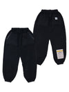 Inside Out Bio Washed Wide Jogger Pants Black - STIGMA - BALAAN 1