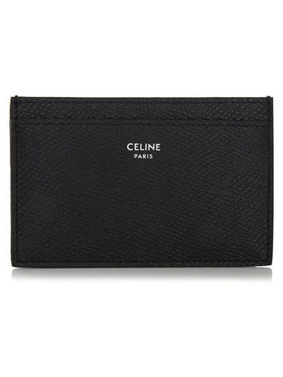 Logo Grain Card Wallet Black - CELINE - BALAAN 2