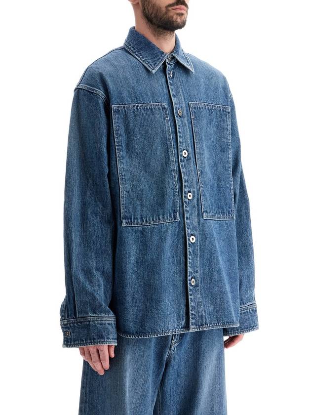 japanese denim overshirt for men - JIL SANDER - BALAAN 2