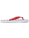 Striped Flip Flops Red - SAINT JAMES - BALAAN 1