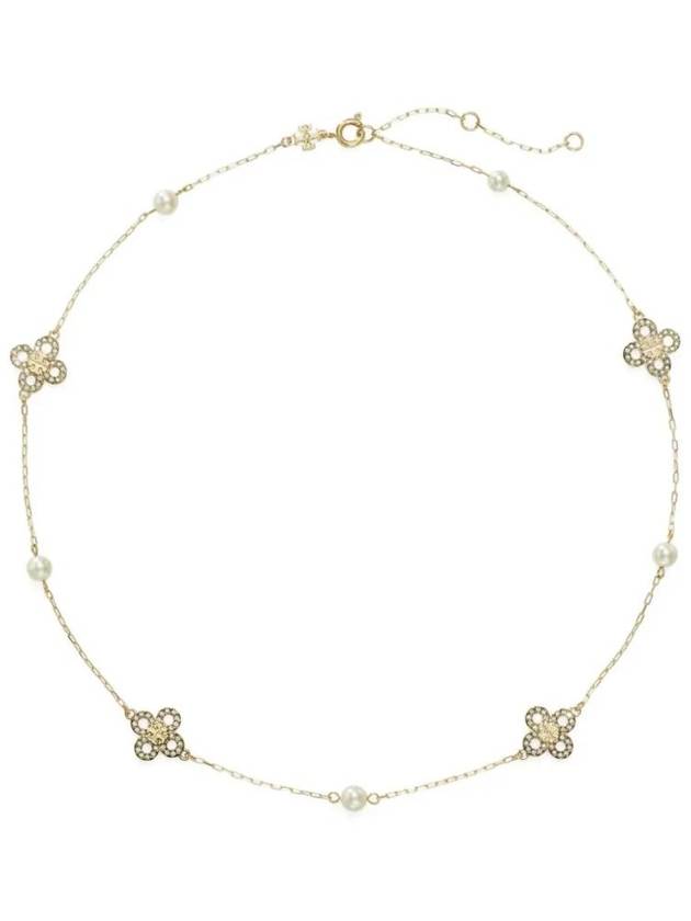 Kira Clover Pearl Necklace Gold - TORY BURCH - BALAAN 1