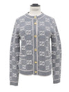 knitted gray cardigan - GUCCI - BALAAN 1