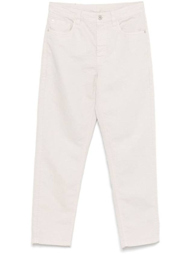 Brunello Cucinelli Trousers White - BRUNELLO CUCINELLI - BALAAN 1