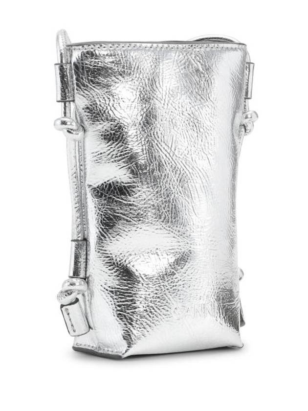 Bou Metallic Cross Back Silver - GANNI - BALAAN 4