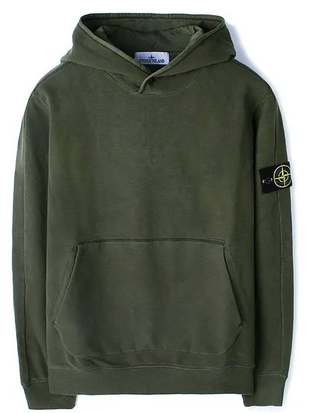 Compass Logo Patch Hoodie Olive - STONE ISLAND - BALAAN 2