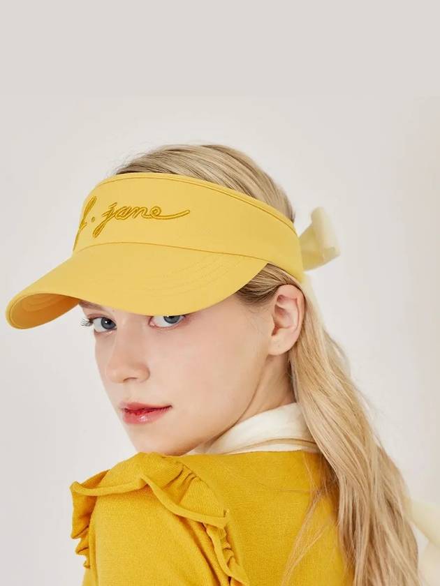 golf wear simple color embroidery sun cap Mustard - J JANE - BALAAN 1