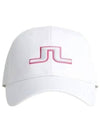 Anga Embroidered Logo Ball Cap White - J.LINDEBERG - BALAAN 2