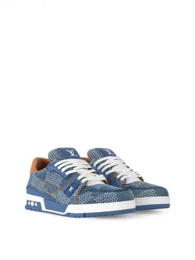 LV Trainer Sneakers Blue 1AD6DK - LOUIS VUITTON - BALAAN 1