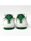 One Oblique Perforated Calfskin Low Top Sneakers White Green - DIOR - BALAAN 7