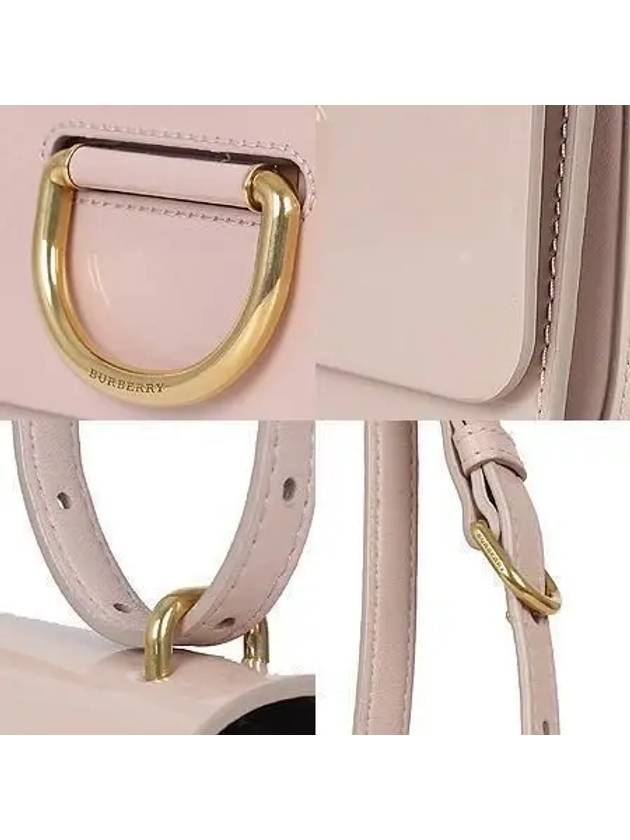 40785691 Small pink patent leather D ring shoulder crossbag - BURBERRY - BALAAN 4