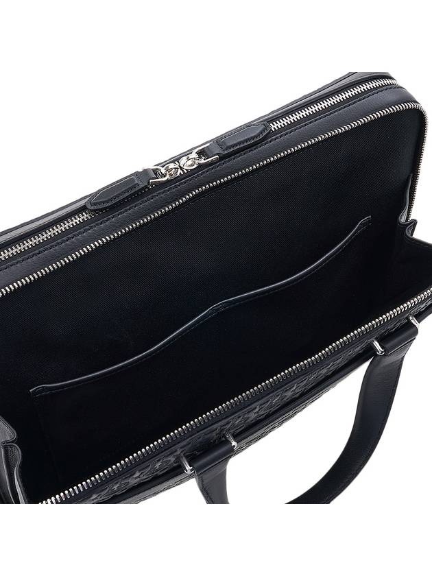 Gancini Business Brief Case Black - SALVATORE FERRAGAMO - BALAAN 10