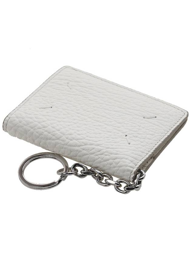 Stitch Grain Keyring Card Wallet White - MAISON MARGIELA - BALAAN 5