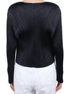 Women s Pleated Please Cardigan Black JO106 15 - ISSEY MIYAKE - BALAAN 5