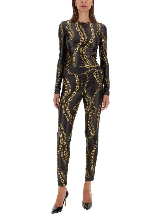 LEGGINGS WITH LOGO - VERSACE - BALAAN 2