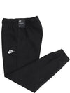 Women's Essential Fleece Track Pants Black - NIKE - BALAAN 3