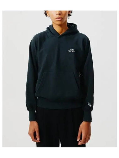 LATE CHECKOUT U BLACK LOGO HOODIE - CORELATE - BALAAN 1