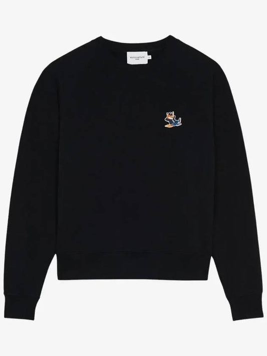 Dressed Fox Patch Sweatshirt Black - MAISON KITSUNE - BALAAN 2