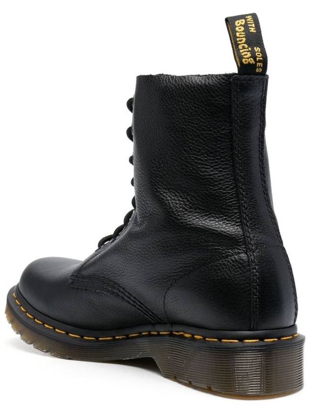 1460 Pascal Virginia Leather Lace Up Worker Boots Black - DR. MARTENS - BALAAN 4