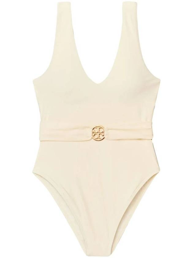 Logo One Piece Swimsuit White - TORY BURCH - BALAAN 2