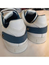 Men's V Logo Blue Backnet Low Top Sneakers White - VALENTINO - BALAAN 9