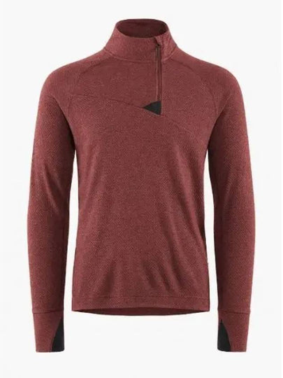 Huge Half Zip Long Sleeve T-shirt Medder Red - KLATTERMUSEN - BALAAN 2