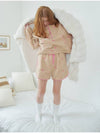 Set Ribbon Pointed Fleece Anorak Short pants Beige - OPENING SUNSHINE - BALAAN 7