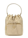 Duet Re-Nylon Bucket Bag Desert Beige - PRADA - BALAAN 2