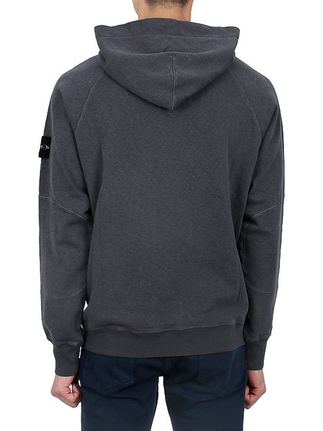 Compass Badge Cotton Hoodie Dark Grey - STONE ISLAND - BALAAN 5