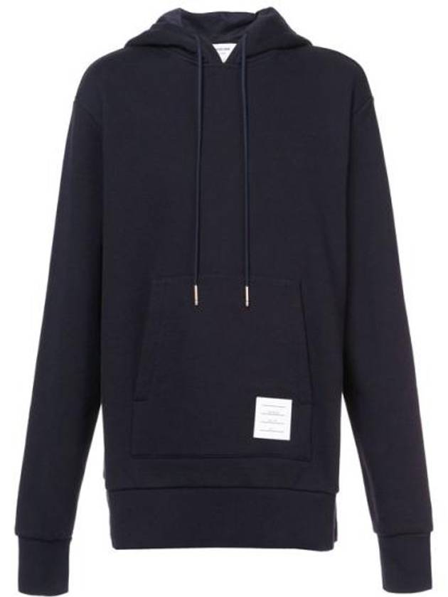 Men's Center Back Stripe Logo Patch Hoodie Navy - THOM BROWNE - BALAAN 3