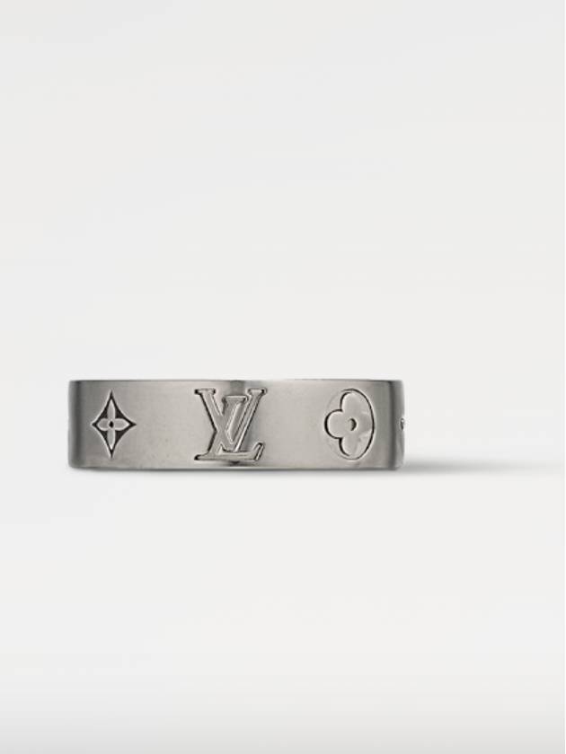 LV Mosaic Thin Ring Silver - LOUIS VUITTON - BALAAN 3