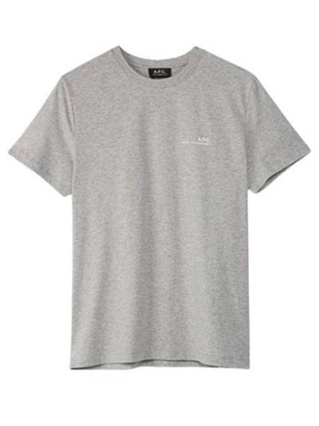 Men's Item Logo Cotton Short Sleeve T-Shirt Grey - A.P.C. - BALAAN 2