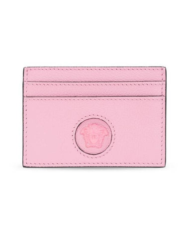 Medusa Leather Card Wallet Pink - VERSACE - BALAAN 1