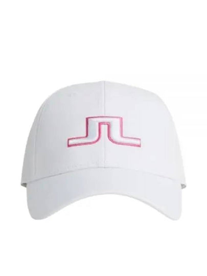 Anga Embroidered Logo Ball Cap White - J.LINDEBERG - BALAAN 2