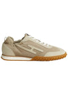 Men s Jet Sneakers Suede Goatskin Beige - HERMES - BALAAN 6