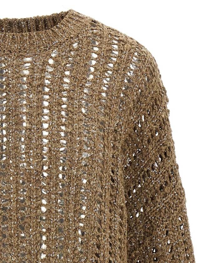 Brunello Cucinelli 'Rustic Dazzling Net' Sweater - BRUNELLO CUCINELLI - BALAAN 3