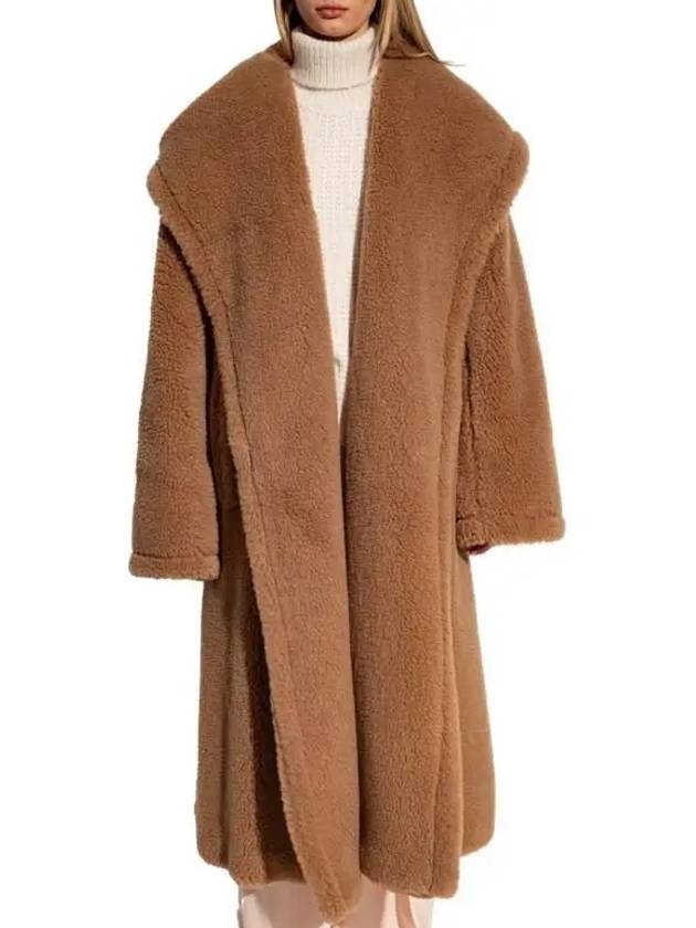 Teddy Oversized Coat Brown - MAX MARA - BALAAN 4