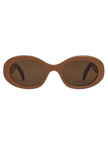 Eyewear Triomphe 01 Acetate Sunglasses Camel - CELINE - BALAAN 1