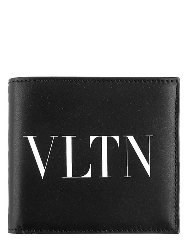 VLTN Logo Half Wallet Black - VALENTINO - BALAAN 2