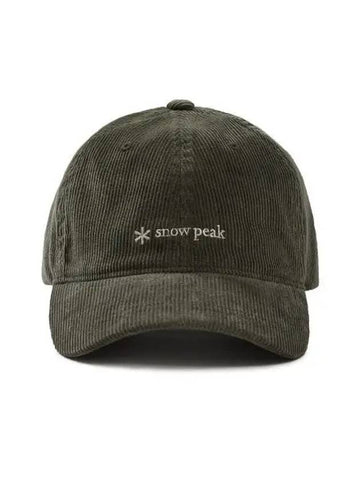 Corduroy ball cap Khaki S24FUFBC63 - SNOW PEAK - BALAAN 1