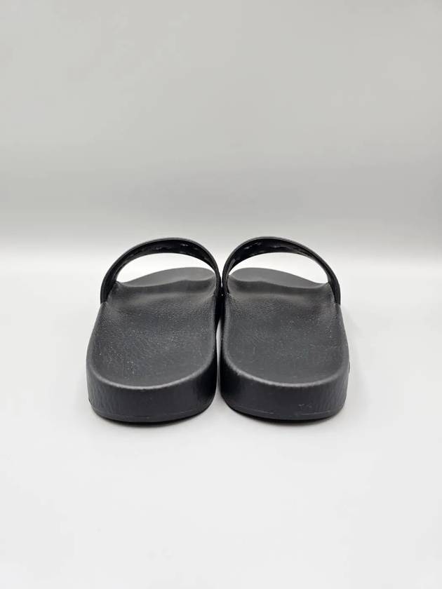 Rubber GG Slippers Black - GUCCI - BALAAN 4