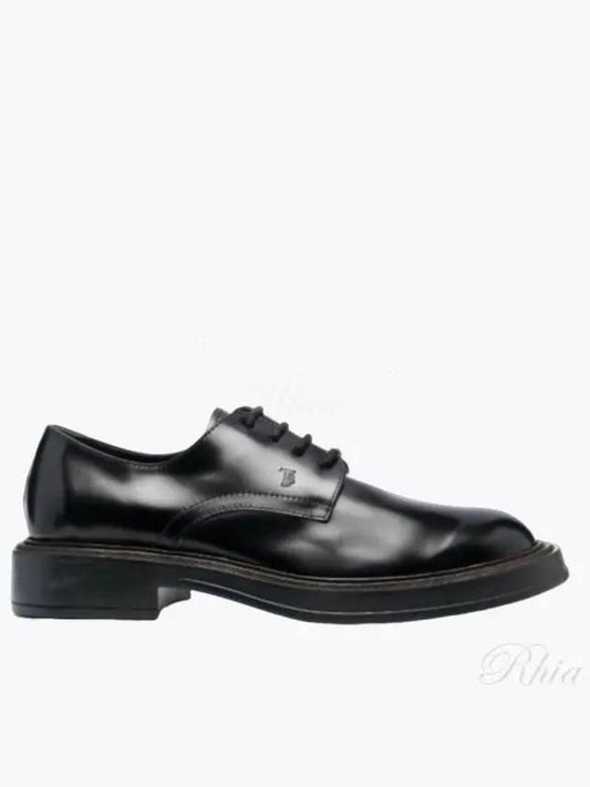 Lace-Up Leather Derby Black - TOD'S - BALAAN 2