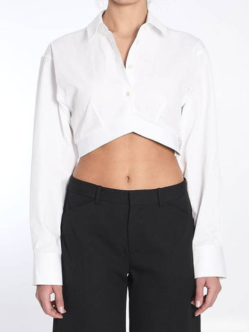 Cropped shirt with elastic band - ALEXANDER WANG - BALAAN 1